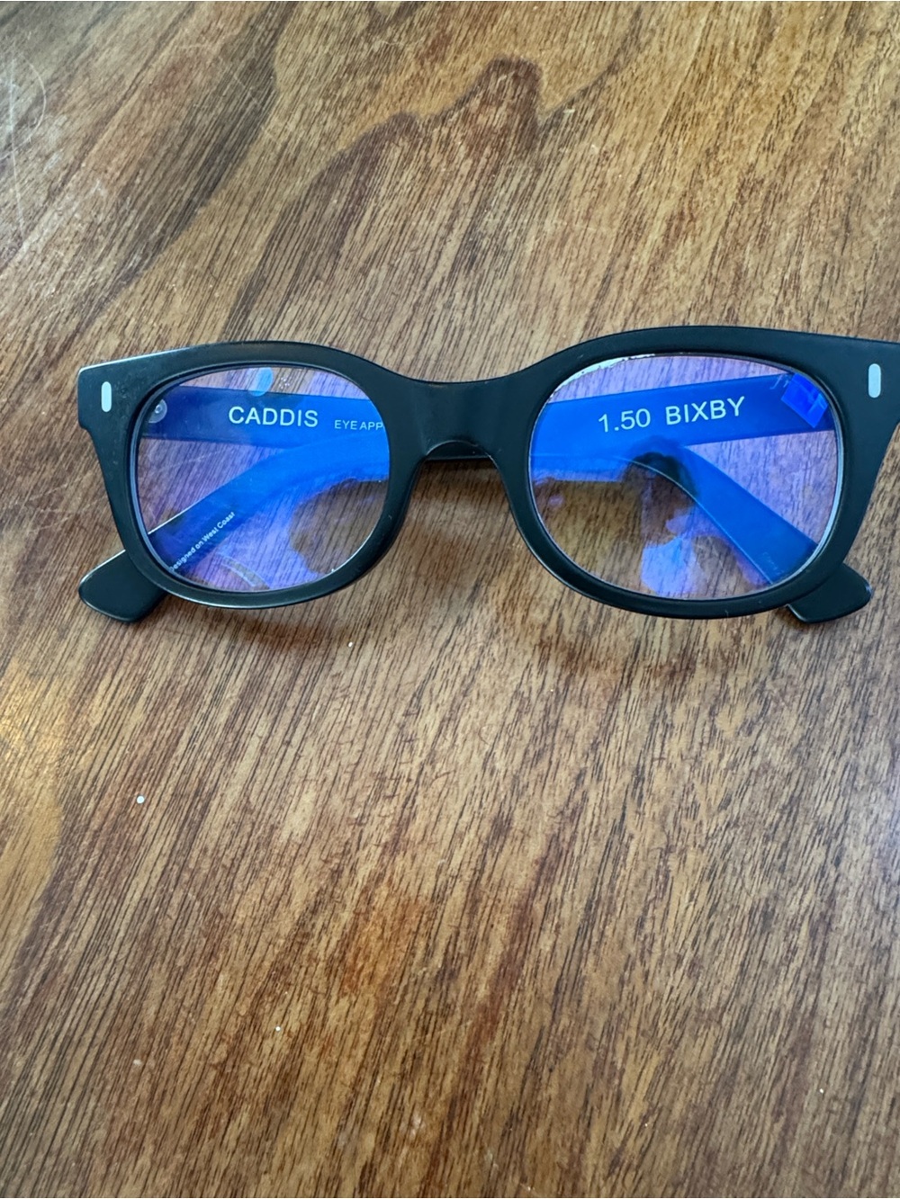 Caddis Matte Black Blue Progressive readers Glasses - 1.50 Bixby